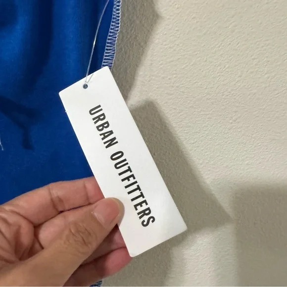 Urban Outfitters BDG Angel Ruched Tank Top Blue Cropped Babydoll Y2K NWT-XS - Picture 6 of 10